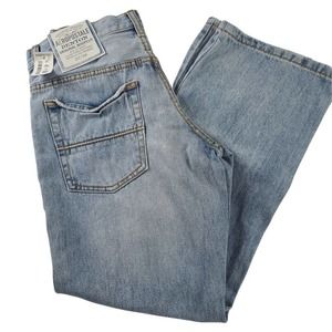 Aeropostale Jeans NOS Y2K Denim Mens 27/28 Distressed Benton Bootcut Light
